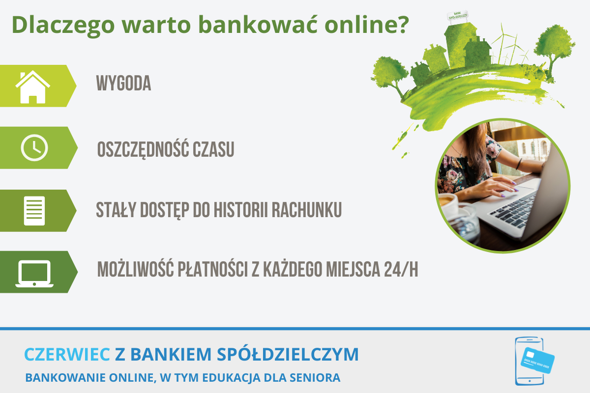 4. Infografika dlaczego warto bankowac online